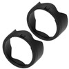 YINETTECH 2-Piece Camera Lens Hood Lotus Lens Hood Bayonet Lens