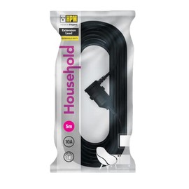 HPM Entertainment Extension Lead Black 5m