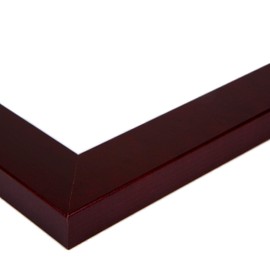 ArtToFrames 12x18 Inch Red Picture Frame, This 1.25" Custom Wood Poster Frame is Dark Cherry Stain on Hard Maple, for Your Art or Photos - Comes with 060 Plexi Glass, WOM0066-71206-YCHY-12x18