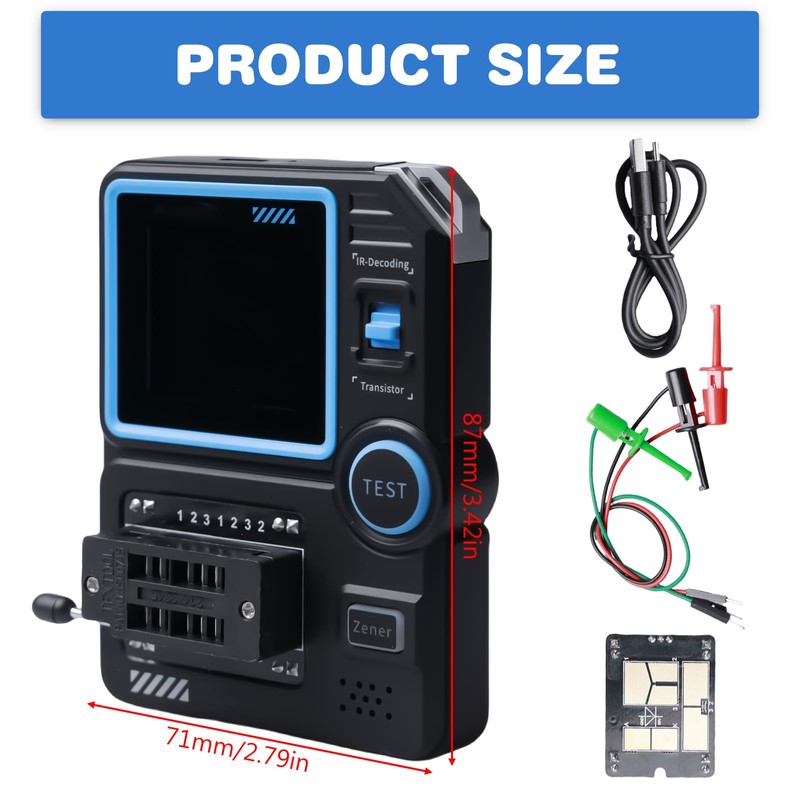 Multi-Function Tester LCR-P1, Transistor Tester, Component Tester, Transistor Tester for