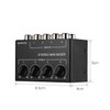 summina Mini Stereo Audio Mixer with 4 Channel RCA Input