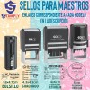 Sello Fechador Personalizado Stamply 4x6cm Maestra Profesor
