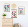 Kate and Laurel Sylvie Another Round Guest Check Framed Canvas