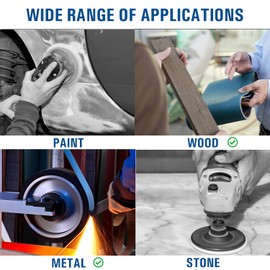 3/8 x 13 Inch Sanding Belts - Starcke Premium 80 Grit Blue Zirconia Cloth Belt Sanders for Woodworking, Metal, Composites & Aluminum, Autobody Sandpaper Belts, Narrow Air File Belt Sanding - 10 Pack