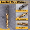 GOLD DEER 13 Pcs Tap Drill Set for Drill Taps,