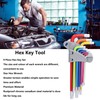 9Pcs Hex Wrench Star Colourful Long Arm Metal Key Tool