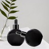 PYAWI 6Pcs,2 oz Black Glass Dropper Bottles for Essential Oils,60ml