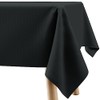 Filumi Tablecloth 120 x 120 cm Black Washable for Indoor