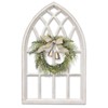 Sintosin Rustic Arched Window Frame 20 x 32 Inch, Hanging