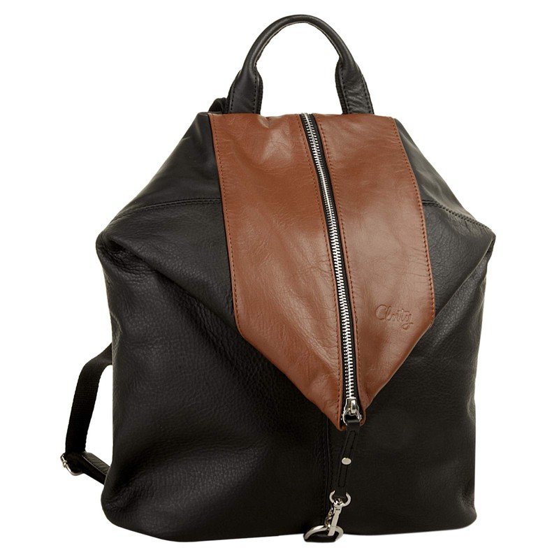 Cluty 020457 Women's Genuine Leather Backpack, Daypack, City Bag with