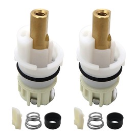 RP25513 Faucet Stem Assembly for Delta Two Handle Faucet Repair Kit with RP4993 Rubber Seat and Spring, Replacement Stems Cartridges for Delta Bathtub Shower Sink Bathroom Faucet, 2-Pack by BLUE ELF