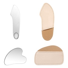2Stück Gua Sha Stein Gesichtswerkzeug,Edelstahl Gua Sha,Haut Massage,Liebe- und Langzeitmassagewerkzeuge,Lymphmassage-Werkzeuge mit Schutzhülle,Für Augen,Gesicht,Nacken,Rücken