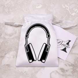 Azeeda 20cm 'Wireless Gaming Headset' Satin Drawstring Bag/Pouch (SB00082772)