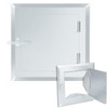 Yaocom 1 Pack 8" x 8" Steel Clean Out Door,