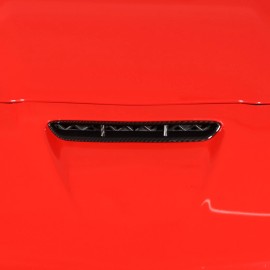 CSKT2022 Fits 2005-2013 Corvette C6 Hood Scoop Cover Molding Frame ABS Carbon Fiber Trim