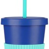Kids Straw Tumbler, 2 Pack 420ml Tiny to Tots Blue
