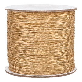 PH PandaHall 100 Yards Nylon Cord 1mm Chinese Knotting Cord Wind Chime Cord Beading Thread for Braided Bracelets Beading Necklaces Macrame Wind Chime Lift Shade Blind Gardening Plant Wheat