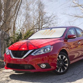 Sun Shade for Sentra Sedan Windshield Sunshades for 2014-2018 2019 Nissan Sentra Sedan Accessories Windshield Cover Foldable Front Window Shields Sun Visor Protector Blocks UV Rays Keep Vehicle Cool