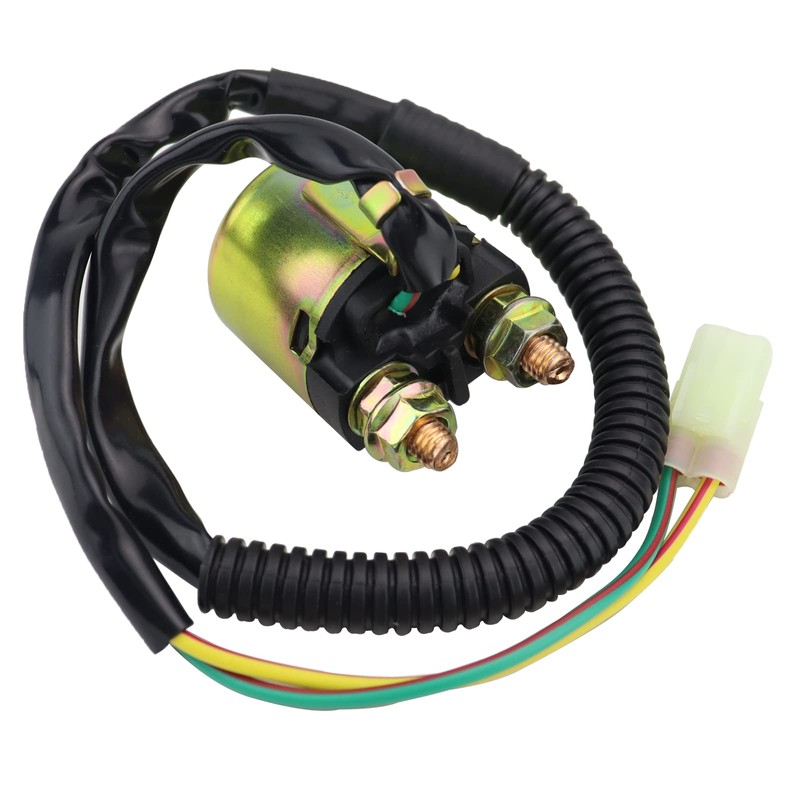 STABSOLI Starter Motor & Solenoid Relay & Ignition Switch for
