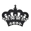 Crown Black Princess Iron-On or Sew On Patch for Clothes