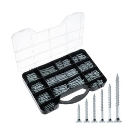 Mr. Pen- Wood Screws Assortment Kit, 456 pcs, Silver, Phillips Tips, Assorted Wood Screws, 6 Sizes (2”, 1-1/2”, 1-1/4”, 1”, 3/4”, 1/2”)