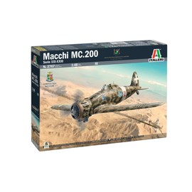 Italeri 2767 1:48 Macchi MC. 200 Series XXI-XXIII - Construction Kit, Standing Model Building, Crafts, Hobby, Gluing, Plastic Kit, Detailed Multi-Coloured