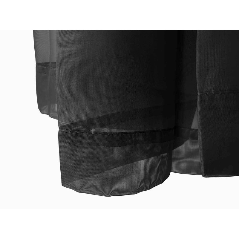 Set of 2 Luxton Black Sheer Curtains, Rod Pocket Voile