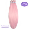 Pink Braiding Hair Pre Stretched 26 Inch 3 Packs