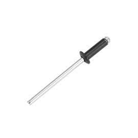 QWORK Aluminum Blind Rivets, 500 Pcs 1/8" x 3/8" Black Rivets, Large Flang Rivets