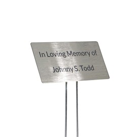 Packs of Stainless Steel Garden Markers- Create Memorials, Label Your Flowers, Dedicate A Trail Path or Road to Someone Or Label Your Fruits and Veggies (3, 4 x 2)
