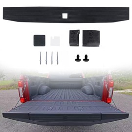 Tailgate Molding Trim Compatible with 2017 2018 2019 2020 2021 2022 Ford F250 F-250 F350 F-350 F450 F-450 Super Duty Flexible Flex Step Cap Top Protector Cover Replaces HC3Z9940602A, FO1904134
