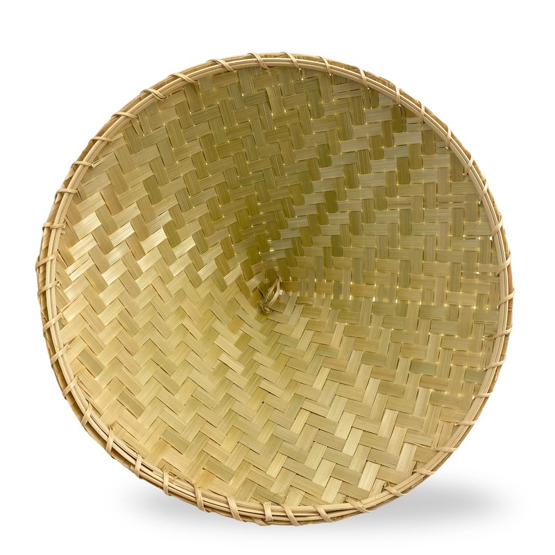 PANWA Traditional Sticky Rice Cooking Steamer Basket Wicker Lid Handcrafted