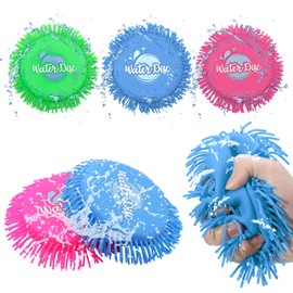 NICAI Kitchen Water Flying Disc Toys,Absorbent Sponge, Water Splashingfor Kids in Bright Colors, Backyard Games and Outdoor Summer Toys for Kids,Adults and Safe Dog Toys