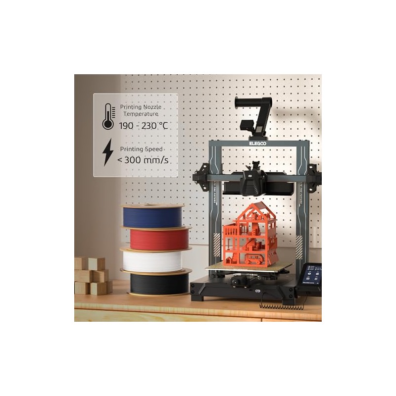 ELEGOO Matte PLA Filament Beige 1KG, 1.75mm 3D Printer Filament