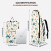 KUEJOP Tennis Backpack Palm Tree Little Flowers Pattern Gym Bags