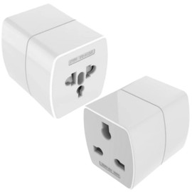 Pack of 2 Plug Adapter Socket Travel Plug, US to EU Adapter, Adapter UK to EU Travel Adapter, China Germany Plug, UK Adapter to EU, Universal Adapter for USA, UK, China