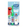 Orajel Elmo Fluoride-Free Tooth & Gum Cleanser + Brush, Banana