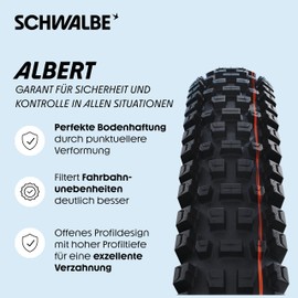 Schwalbe Albert Evolution Tubeless Radial Tire - 27.5In , 27.5X2.5In