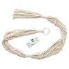 Mkono Macrame Double Plant Hanger Indoor Outdoor 2 Tier Hanging