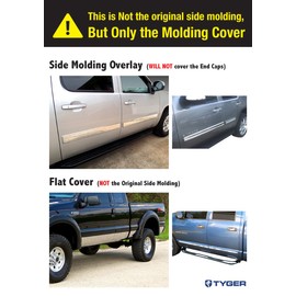 Made in USA! Compatible with 2007-2013 Chevy Silverado Tailgate Chrome Stainless Steel Trim Molding Moulding Outline Accent 4.5" 1pc