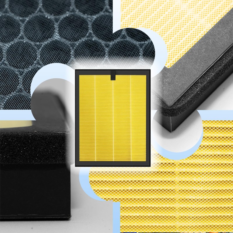 WOCASE 2 Packs ClearAir-A5 Pet Filter Compatible with Vewior ClearAir-A5