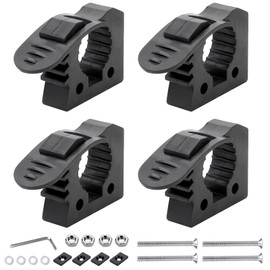 JERBOR Kit de montaje de abrazadera de goma de liberación rápida para manijas de herramientas de 1-1/7 pulgadas a 1-3/7 pulgadas de diámetro para camiones, UTV, ATV, todoterreno, 4 x 4 piezas, soporte