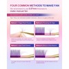 NAGARAKU Colored Eyelash Extensions 8 Colors Rainbow 0.07mm D curl
