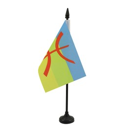 AZ FLAG - Table Flag Kabylei - 15 x 10 cm - Berber Table Flag 10 x 15 cm - Flags