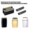 Replacement Shaver Heads Compatible with BaByliss Foil Shaver (Gold/2)