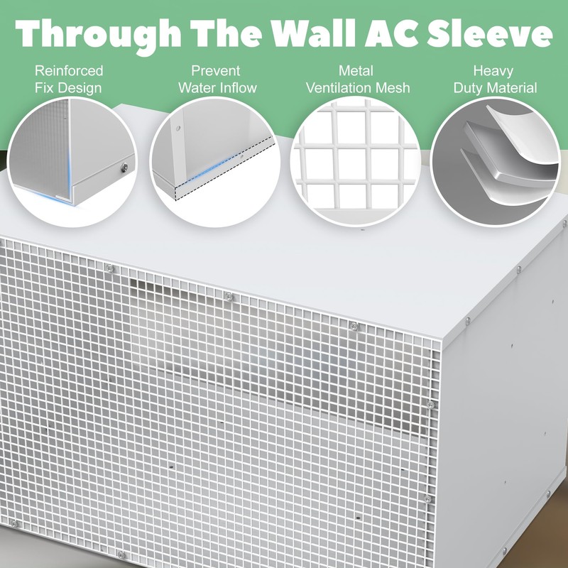Memrita Through The Wall Air Conditioner Sleeve for 26 Inch