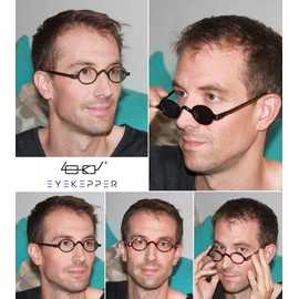 Eyekepper 5-Stuecke Leser Federschanier Buegel Klassiker Mini Kleine Oval Rund Lesebrille beinhalten Sonne Leser