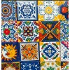 Escanver Azulejo De Talavera 10x10 Cm Diferentes Colores 20 Piezas