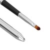 2pcs Retractable Lip Brush, Sealing Design Travel Lip Gloss Brush,