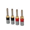 4 Pcs Banana Plug Connector Pure Copper 4mm Rhodium Plating